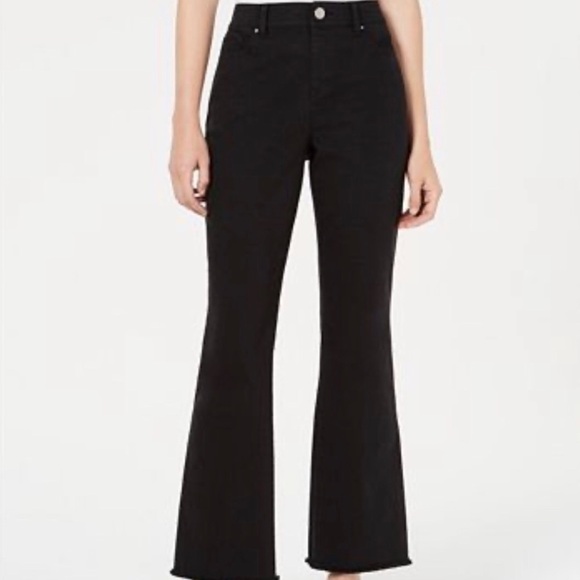Bar III Pants - Bar111 Marley High Waist Frayed Hem cropped pants